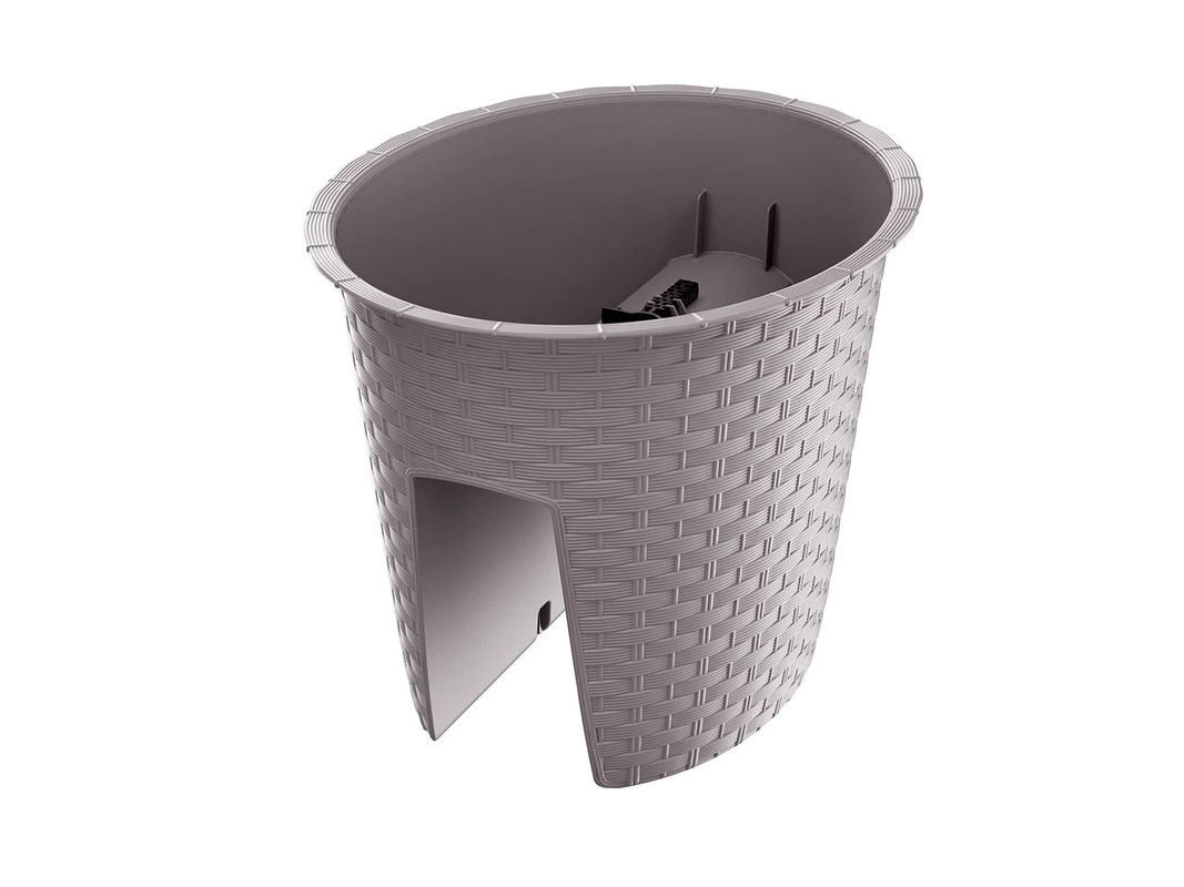PROSPERPLAST Geländertopf Ratolla Railing 3er Set Oval Mocca B/T/H: 29,8 x 24,2 x 22,5 cm - Bild 2
