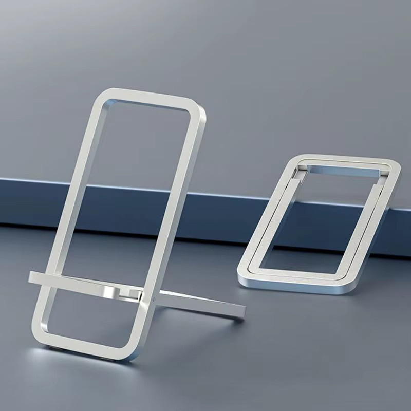 Universeller Smartphone-Ständer und Tablet-Halter aus Legierung in Silber für den Schreibtisch - Bild 3