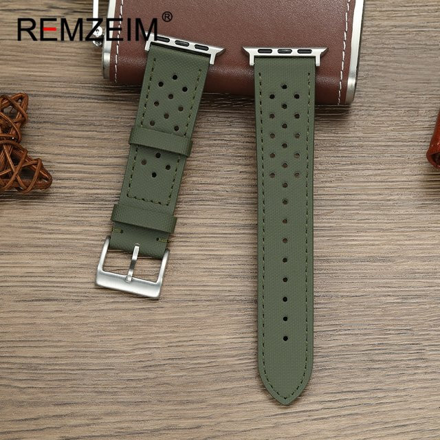 REMZEIM Uhrenarmband Nylon, Schwarz, Herren - Bild 1