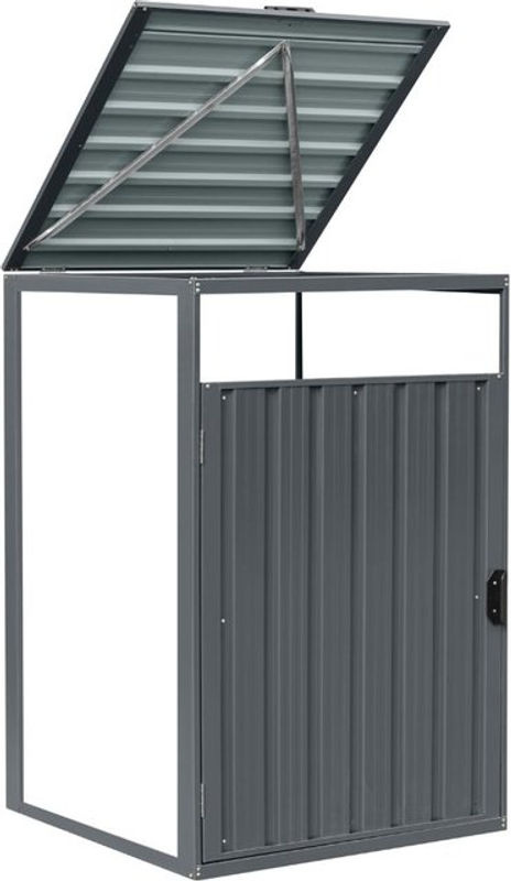 HOME DELUXE Mülltonnenbox CUBO dreitürig für 4x 240L in Anthrazit - Bild 2