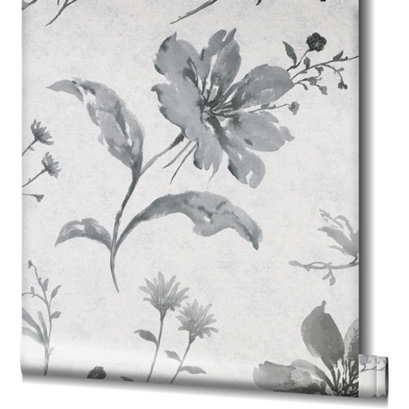 Marburg Vliestapete Shades mit floralem Blumenmuster in Grau - Bild 2