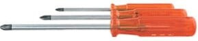 PB Swiss Tools Schraubendreher-Satz für Phillips mit Kunststoffheft, 3-teilig, orange und transparent - Bild 1