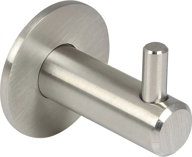 Technik Team Mantelhaken Tonina 1 aus Edelstahl gebürstet in Silber, Durchmesser: 35 mm, Tiefe: 42 mm - Bild 1