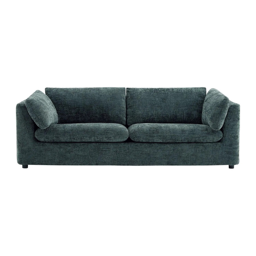 Vente-unique Sofa Nurabi in Grün mit Stoffbezug und Armlehnen, Breite: 228 cm - Bild 2