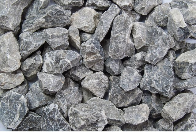Scherf Marmorbruch Grau-Weiß als Dekostein für den Garten, Körnung 25 - 50 mm, 1000 kg - Bild 1