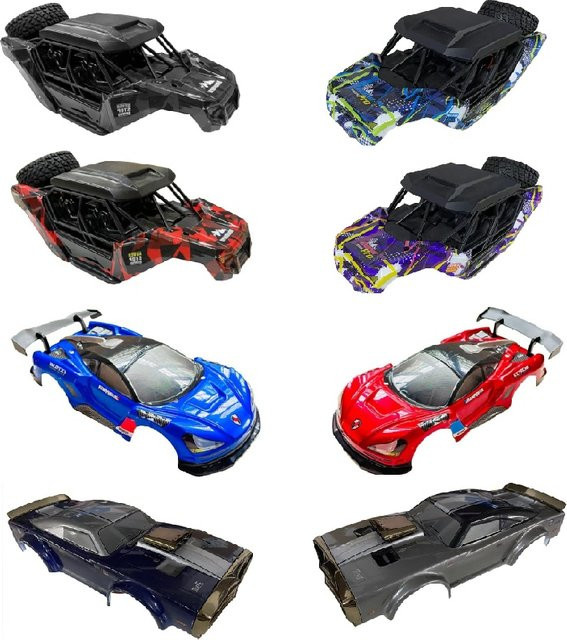 Yukala Hochgeschwindigkeits-R/C-Autos RC-LKW Ersatzteile Karosserie, Grau - Bild 1