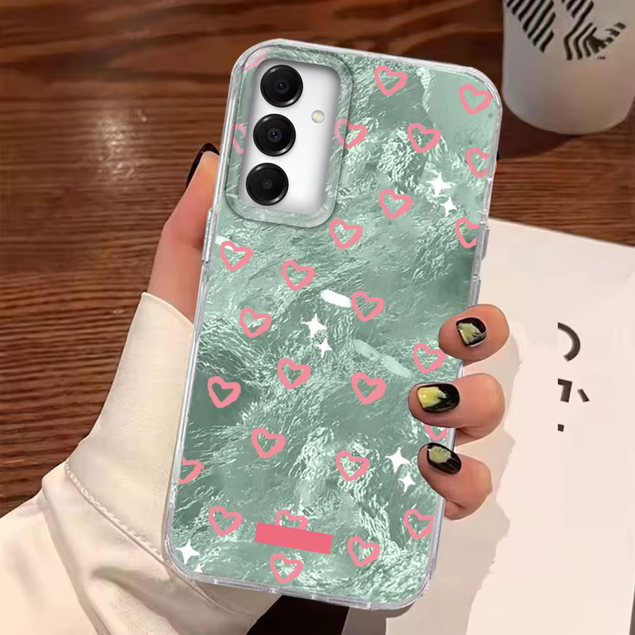 Samsung Handyhülle mit Rosa Herz Design für Galaxy A16 A57 A07 A17 A26 A56 A55 A25 A35 A54 A15 A13 A36 A14 A34 A12 - Bild 2