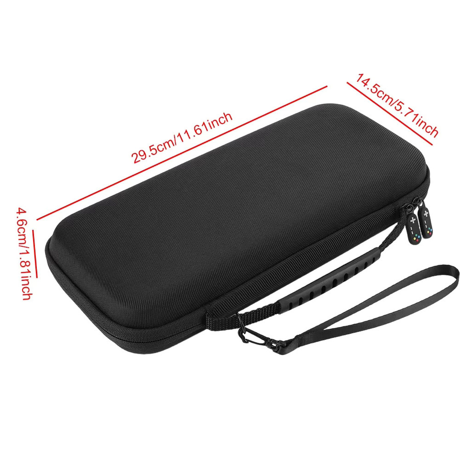 Nintendo Switch 2 Organizer-Set mit EVA/PU-Tragetasche in Schwarz, Displayschutzfolie und 10 Spielkartenhaltern - Bild 5