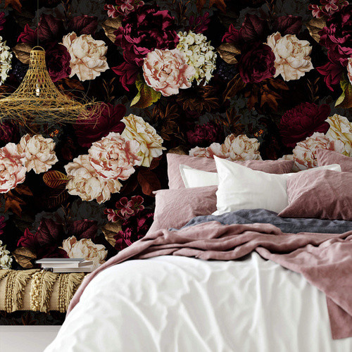 K&L Wall Art Vintage Vliestapete mit floralem Rosenmuster, mehrfarbig, matt - Bild 4
