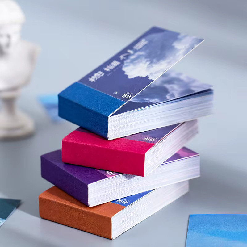 50-teiliges Stickerbuch mit Himmel- und Galaxie-Designs in Blau und Multicolour für DIY-Bastelprojekte und Fotoalbum-Deko aus Papier - Bild 2