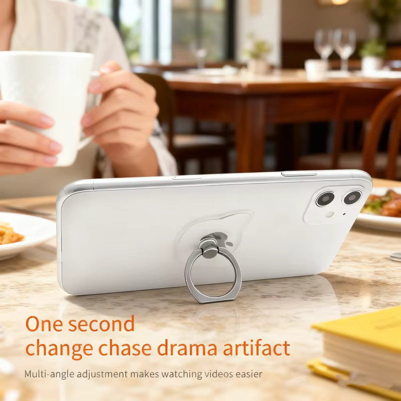 4er-Set WSSHE Handy-Ringhalter transparent mit 360 Grad drehbarer Funktion für Smartphones und Handyhüllen - Bild 2
