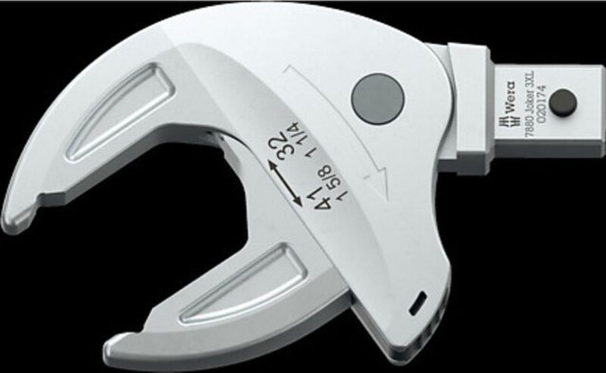 Wera Joker 3XL Selbstjustierender Einsteck-Maulschlüssel, Schlüsselweite 32 - 41 mm, Silber - Bild 2