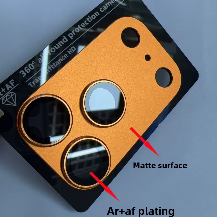 Apple Kameraaufkleber für iPhone 17 Pro Max in Orange – Full-Coverage Air Metal Matte Schutzfolie für das Objektiv - Bild 3