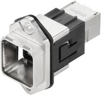 Weidmüller 1085260000 Sensor-Aktor-Datensteckverbinder Kupplung gerade in Silber aus Metall, 10 Stück - Bild 1