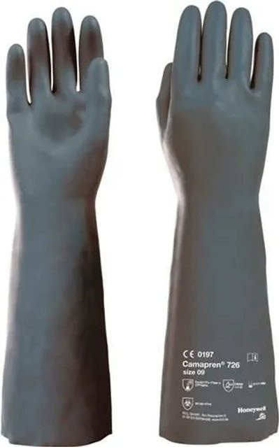 Honeywell Camapren 726 Chemiehandschuh Schwarz Größe 10 EN 388 EN 374-1 PSA III - Bild 2