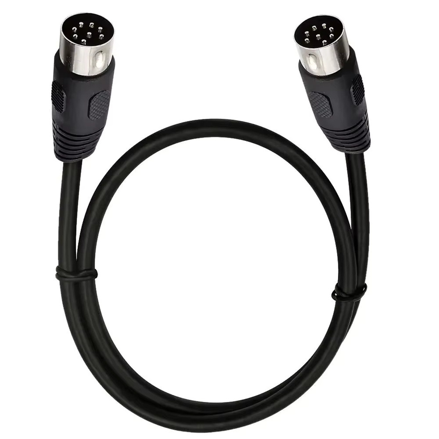 Bang & Olufsen B&O PowerLink Audiokabel mit 8-Pin-DIN-Steckern in 90-Grad-Winkel, Schwarz - Bild 2