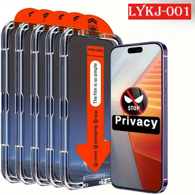 Anti-Spy gehärtetes Glas Full Cover Bildschirmprotektor für Samsung Galaxy A06 A16 A26 A36 A56 A55 A25 A15 A24 A23 A22 A21S A14 A05S in Transparent - Bild 1