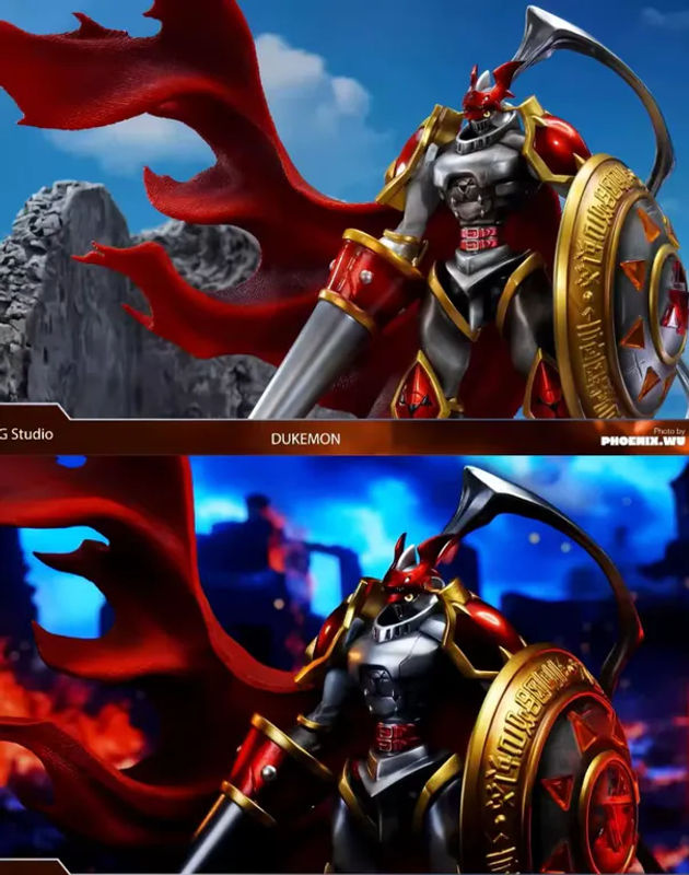Bandai OG Red Lotus Knight Beast Sammlerfigur aus Kunstharz in Rot - Bild 4