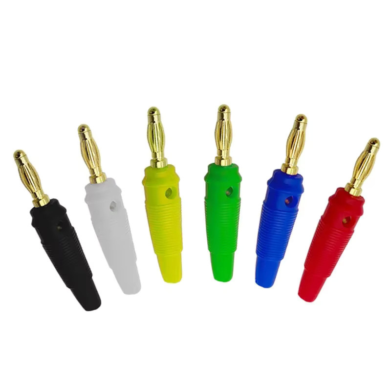 20 Stück vergoldete Bananenstecker aus reinem Kupfer mit 4 mm Durchmesser in Gold und Multicolour für Musiklautsprecher und Kabel - Bild 2