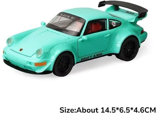 Linyi toy car 964 911 Miniatur-Sportwagenmodell, 1:32, Rückzieher, ab 14 Jahren - Bild 1