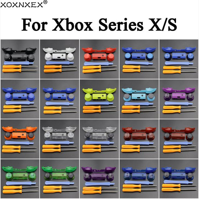 XOXNXEX Ersatzteil-Kit für Xbox Series X/S Controller mit LB RB LT RT Bumper Trigger Tasten, Thumbsticks und T6 T8 Schraubendreher - Bild 1