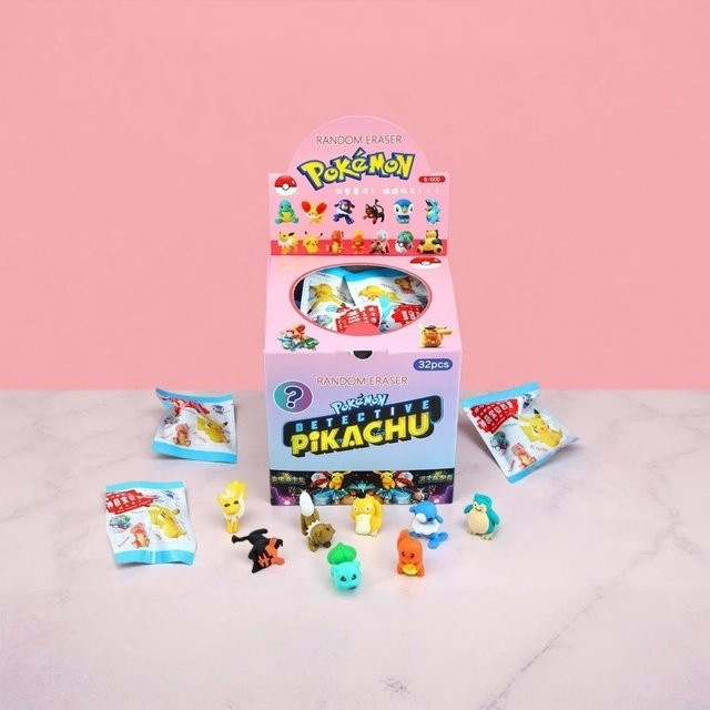Keeppley Pokemon Pikachu Sanrio Crayon Shin-chan Radiergummi, Mehrfarbig - Bild 1