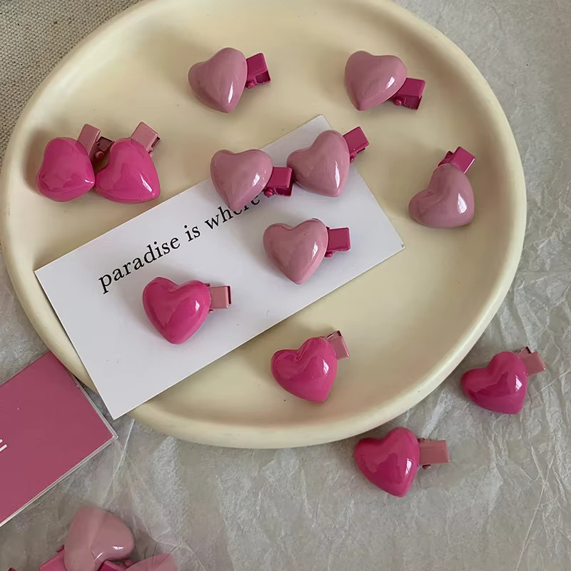 Haarnadeln Rosa Herz, 6 Stück, Mädchen, Kinder - Bild 2