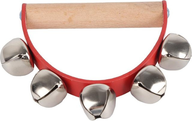 TOMTOP JMS Jingle Bells Weihnachten Glocke mit Holzgriff, 1-teiliges Set - Bild 1