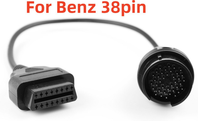OBD2 Diagnoseadapter von B-en z 38-Pin auf 16-Pin für MB Anschlusskabel in Schwarz - Bild 1