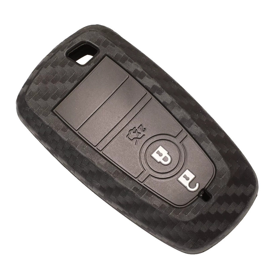 Jingyuqin Schutzhülle für Autoschlüssel mit 3 Tasten in Schwarz für Ford Mondeo Mustang Fusion F-250 F-350 F-450 F-550 2017 - Bild 2