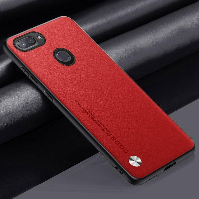 Luxuriöse PU-Lederhülle für Xiaomi Mi 8 Lite, Mi 8 SE, Mi 8 Pro und Mi 8 Explorer in Rot mit matter Silikon-Schutzhülle - Bild 1