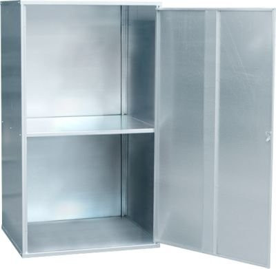 Gasflaschen-Depot von Bauer mit 1 Tür in Silber - Bild 1