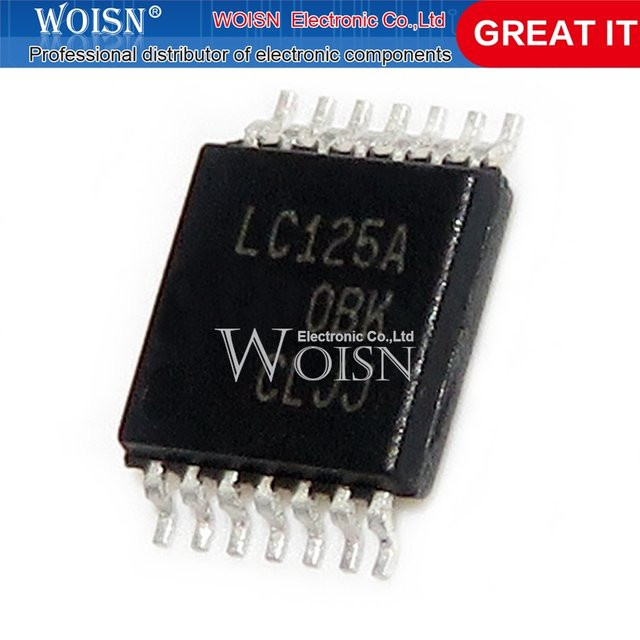 10 Stück SN74LVC125APWR Chipsatz TSSOP-14 in Schwarz - Bild 1