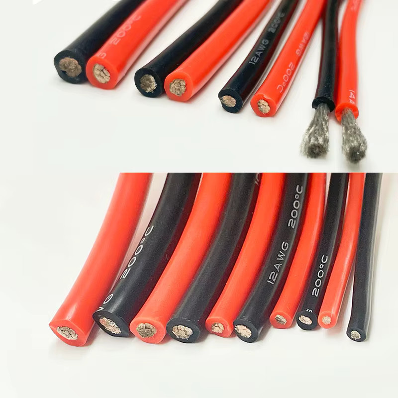 Bytebattle Ultra-weiches Silikonkabel hochtemperaturbeständig in Rot und Schwarz (6-28 AWG) - Bild 3