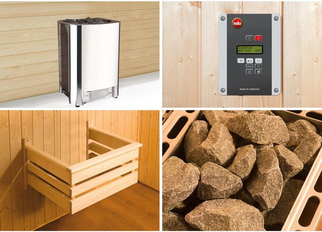 WEKA Profi-Saunaofen-Set OS Klassik mit externer Steuerung, 11 kW, silberfarben - Bild 1