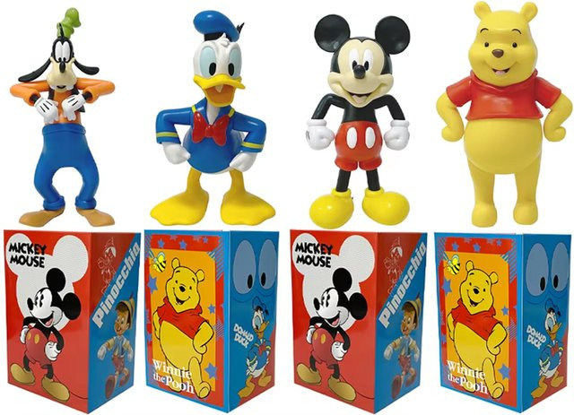 TOPTOY Disney Mickey Mouse Donald Duck Winnie The Pooh Goofy Actionfigur, Kunststoff, Einzelfigur - Bild 1