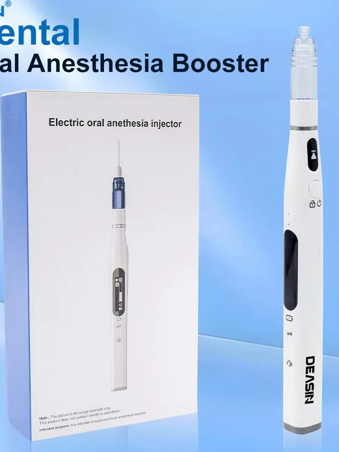 DEASIN Dental Oral Anesthesia Injector Mini I – Schmerzloser elektrischer kabelloser lokaler Anästhesie-Stift mit LCD-Display in Weiß - Bild 3
