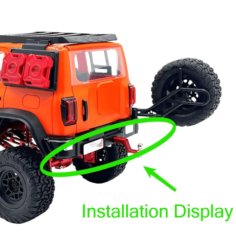 RUICHEN TECHNOLOGY RC Auto Metall-Upgrade Heckstange Heckanhängerhaken, Zubehör, 1:12 - Bild 2