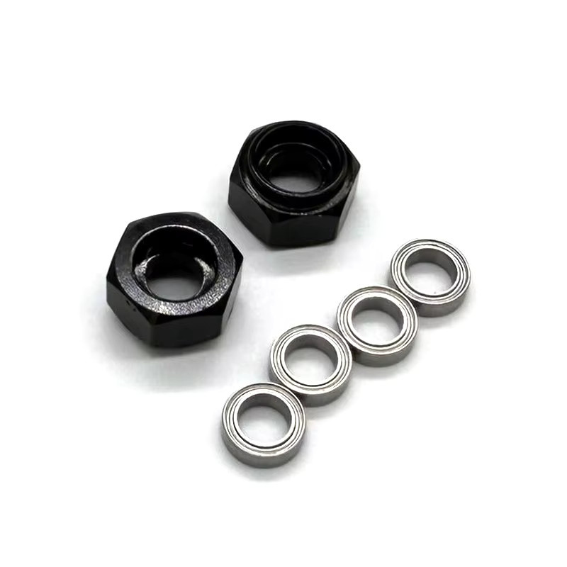TAMIYA Aluminiumlegierung Lager Sechskantadapter, 2 Stück - Bild 2