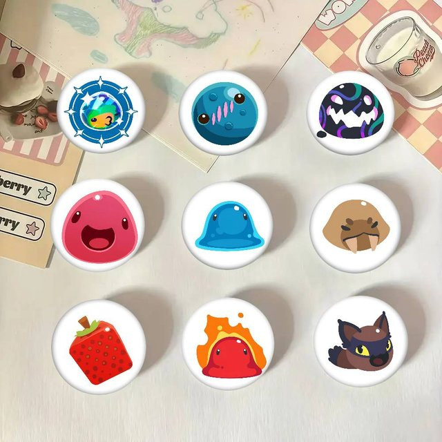 KAYOU Slime Rancher Runde Abzeichen, Kreative Brosche, Anstecknadel - Bild 1