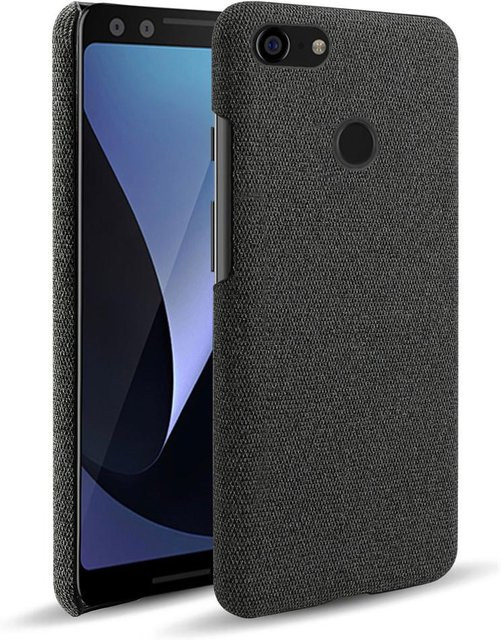 Schlanke und rutschfeste Stoffhülle für Google Pixel 3 und Pixel 3 XL in Grau - Bild 1