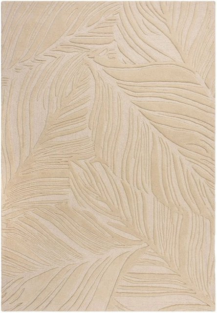 Flair Rugs Wollteppich Lino Leaf in Beige, Handgetuftet, Floral, B: 200 cm, T: 290 cm - Bild 1