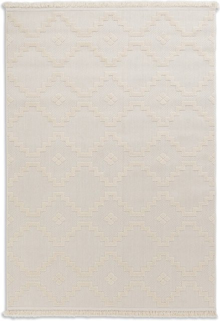 Schöner Wohnen Teppich Summer in Creme, Flachgewebe aus Polypropylen, Breite: 80 cm, Länge: 150 cm - Bild 1