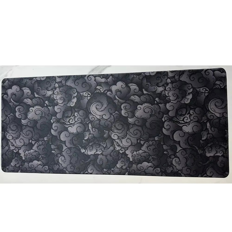 MOUPING Schreibtischunterlage Japan Wolken Design in Schwarz als großes Gaming Mousepad und Laptop Mauspad - Bild 3