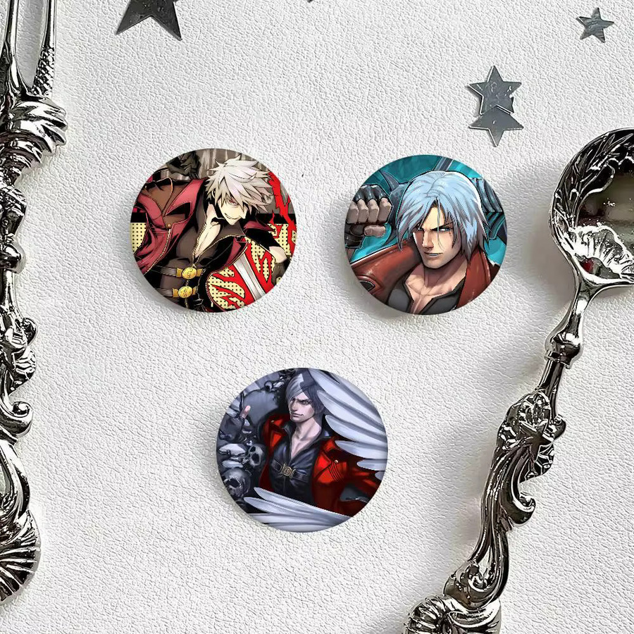 Brosche Anime D-Devil M-May C-Cry 5 Dante Rundes Abzeichen Anstecknadel - Bild 4