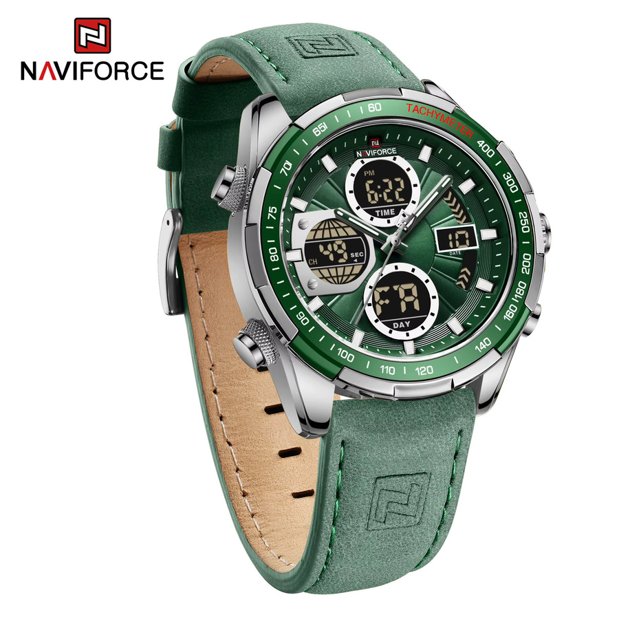 NAVIFORCE Armbanduhr, Chronograph, Quarz, Leder, Herren - Bild 6