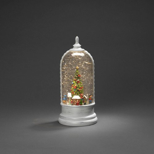Konstsmide LED Wasserlaterne Weihnachtsmarkt Nostalgie Weiß B/T/H: 12,5 x 12,5 x 27,2 cm - Bild 4
