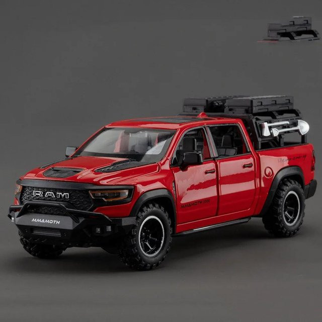 Mammoth RAM Legierung Miniaturmodell Pickup, 1:32, mit Sound und Licht, ab 14 Jahren - Bild 1