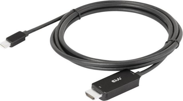 Club3D Mini DisplayPort auf HDMI Adapterkabel Schwarz, 1,8 m, unterstützt 8K 60 Hz und 4K 120 Hz, CAC-1187 - Bild 2