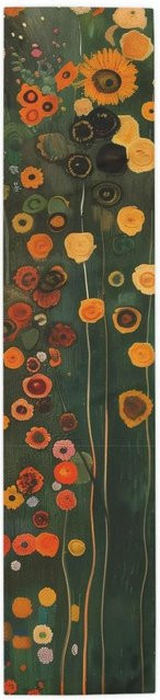 Tischläufer JMG Household Supplies mit floralem Art Nouveau Design in Grün und Schwarz, B: 150 cm, T: 33 cm - Bild 1
